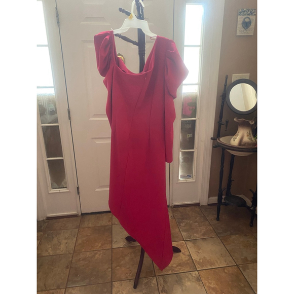 Women's New York & CO pink Asymmetrical Dress XL - Picture 10 of 10